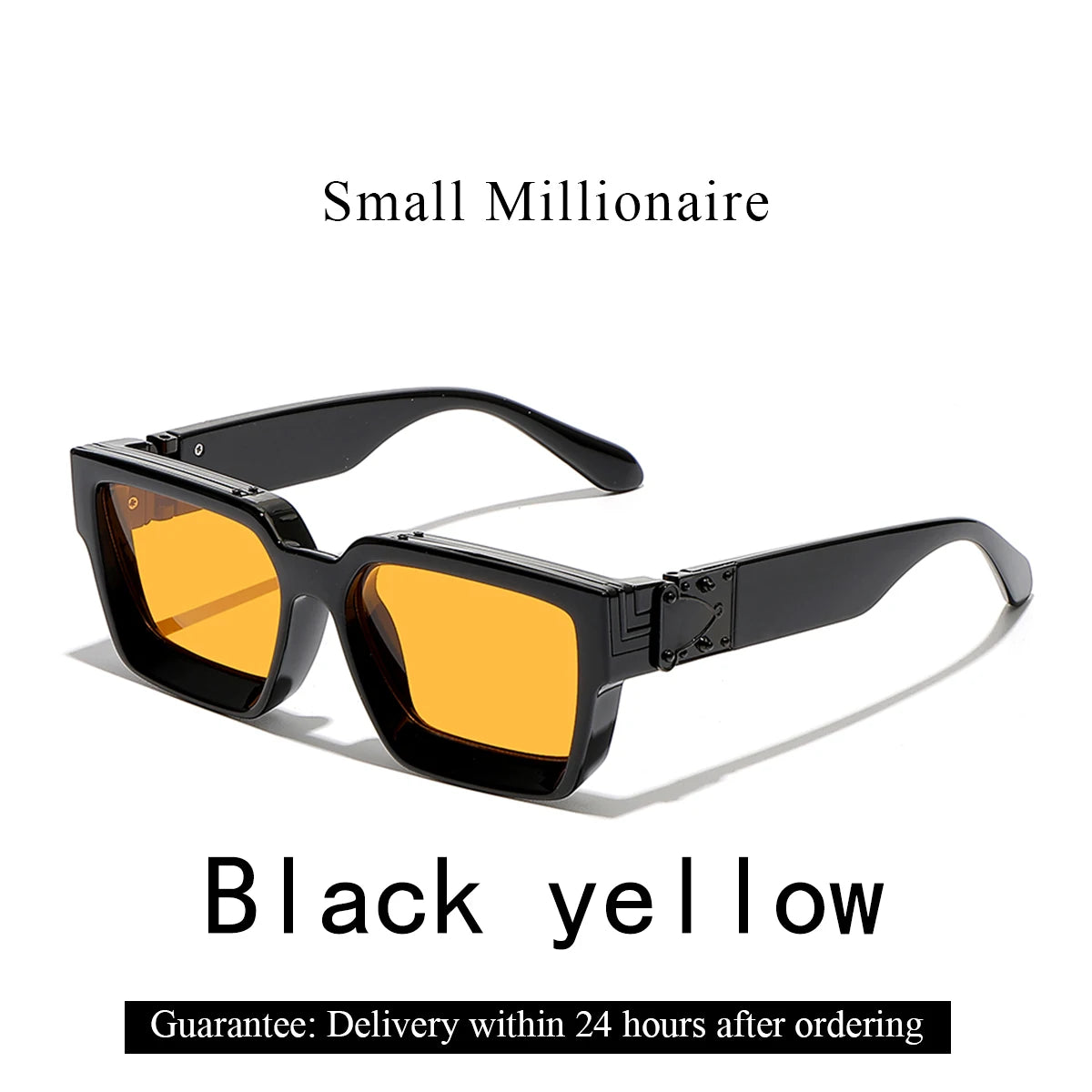 Retro Black Millionaire Shades Luxury Sunglasses 2026 for Men Designer Famous Brand Square Sun Glasses Man Women Sunglass