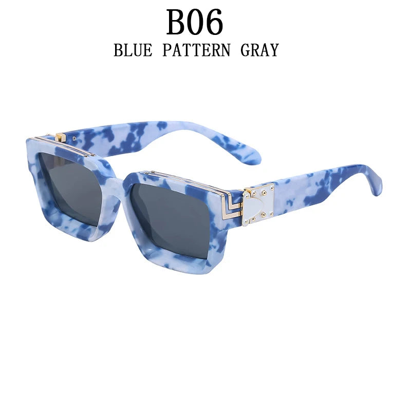Square Oversized Millionaire Fashion Glasses Luxury Sunglasses for Men Vintage Sunglasses Women Sonnenbrille Gafas De Sol Lentes