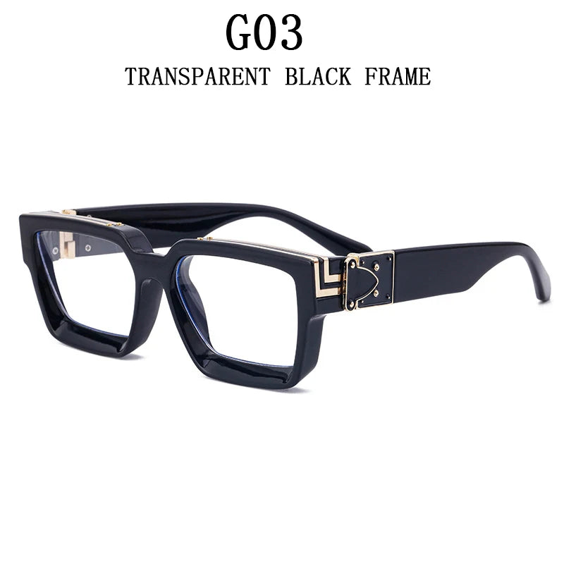 Square Oversized Millionaire Fashion Glasses Luxury Sunglasses for Men Vintage Sunglasses Women Sonnenbrille Gafas De Sol Lentes