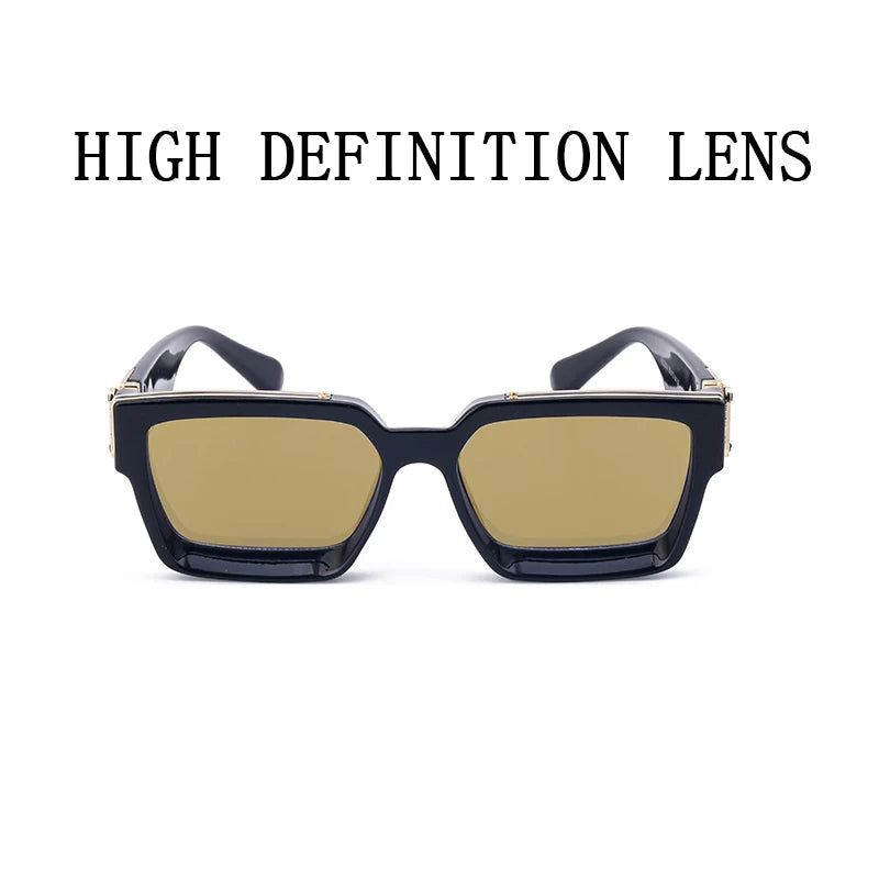 Square Oversized Millionaire Fashion Glasses Luxury Sunglasses for Men Vintage Sunglasses Women Sonnenbrille Gafas De Sol Lentes