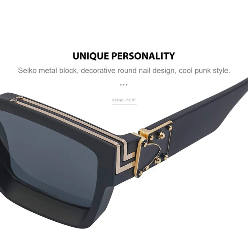 Square Oversized Millionaire Fashion Glasses Luxury Sunglasses for Men Vintage Sunglasses Women Sonnenbrille Gafas De Sol Lentes