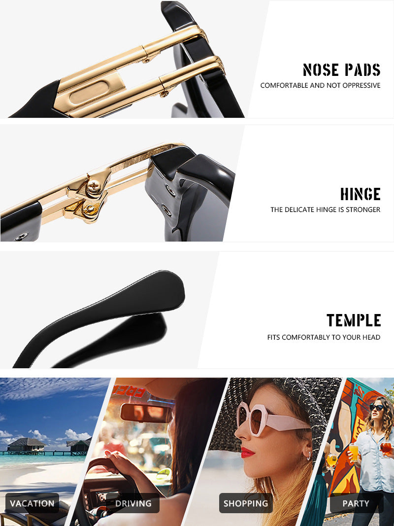 Y2K Fashion Metal Accessories Glasses