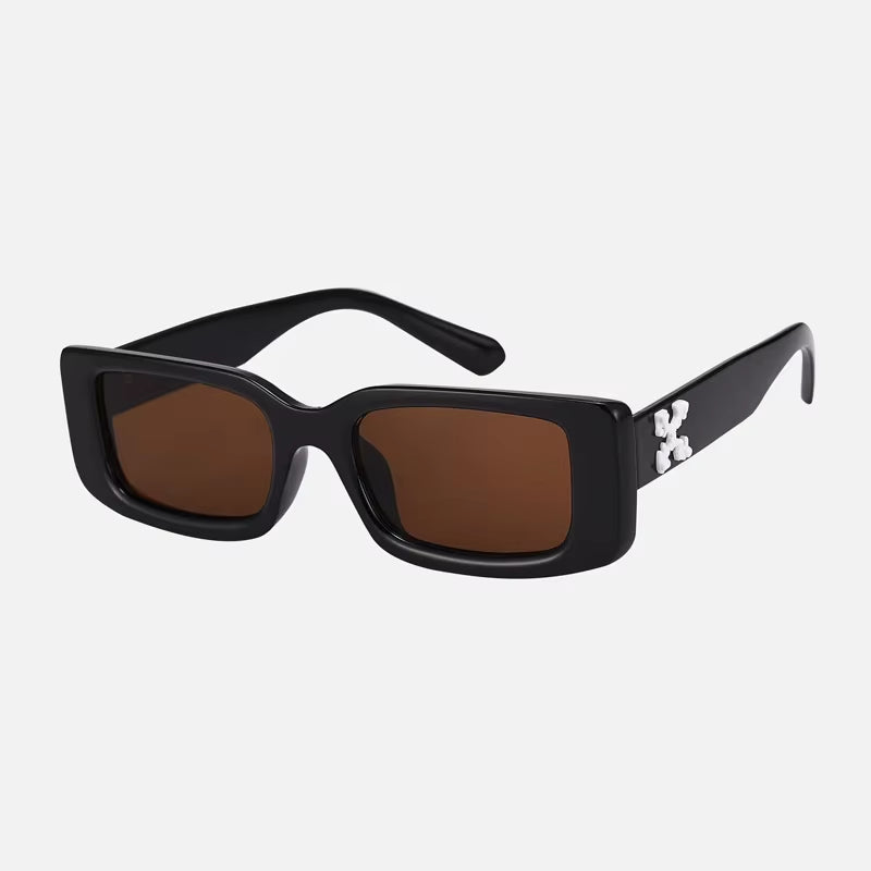 5Pcs Set Small Rectangle Sunglasses Women Men Shades Retro Sun Glasses Luxury Brand Square Shades UV400