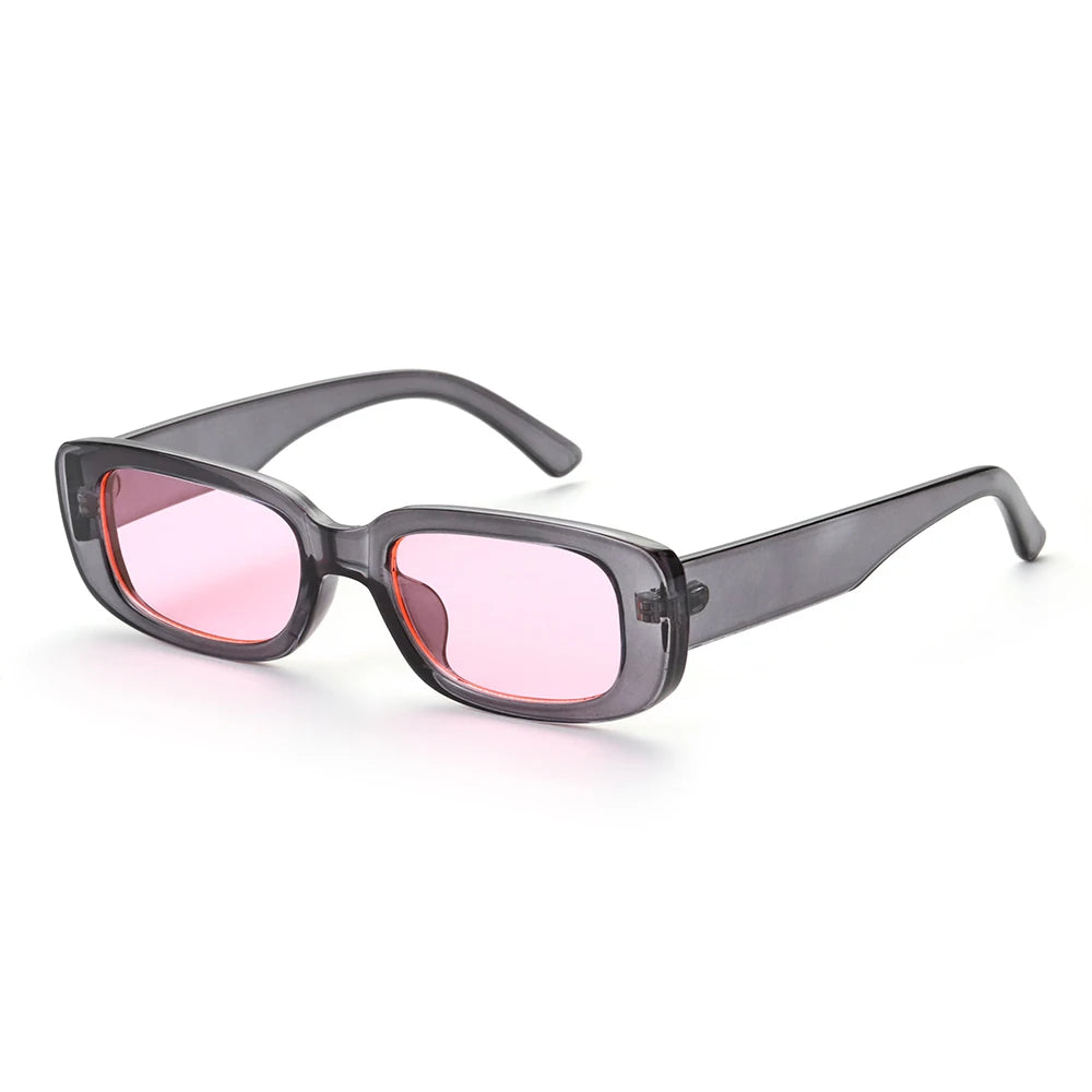 2021 New Travel Retro Women Men Hiking Sunglasses Chic Small Rectangle Sun Glasses UV 400 Black Leopard Shade Outdoor Eyewear