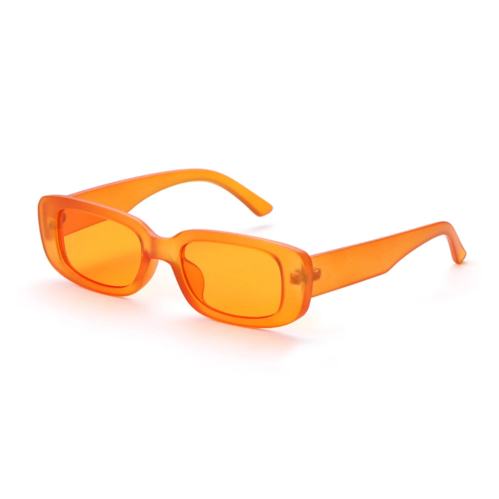 2021 New Travel Retro Women Men Hiking Sunglasses Chic Small Rectangle Sun Glasses UV 400 Black Leopard Shade Outdoor Eyewear