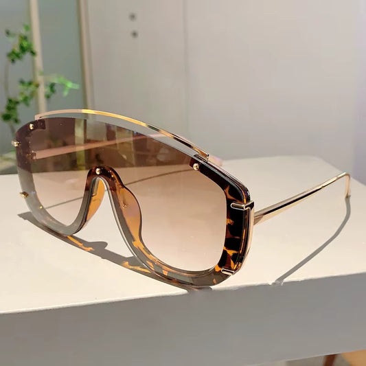 Leopard Print Sunglasses – Oversized Luxury Shades