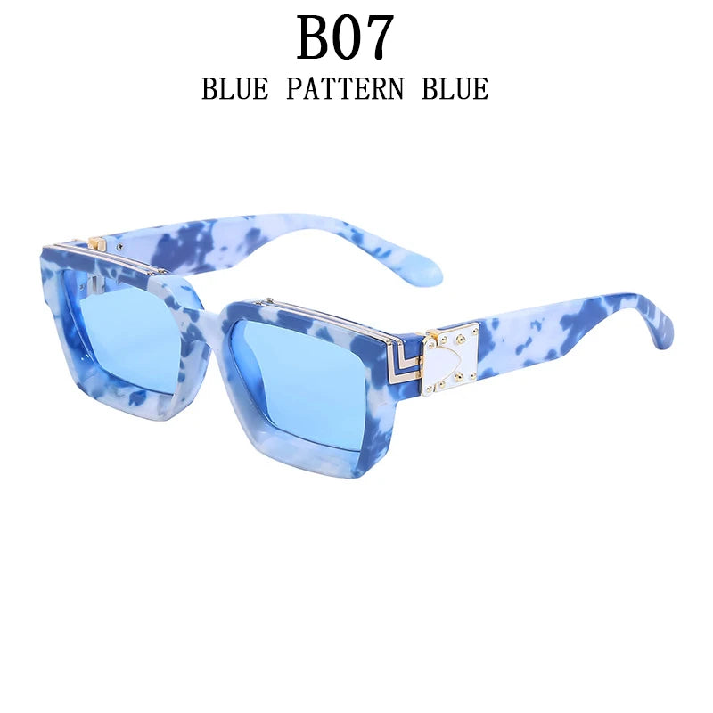Square Oversized Millionaire Fashion Glasses Luxury Sunglasses for Men Vintage Sunglasses Women Sonnenbrille Gafas De Sol Lentes