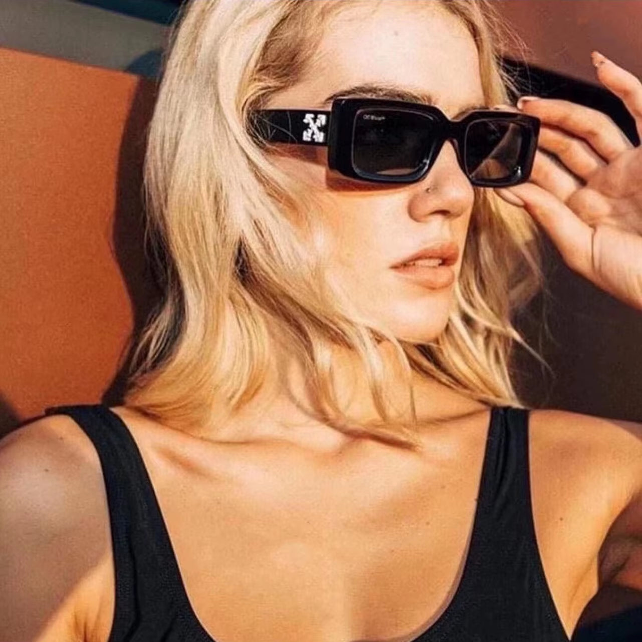 5Pcs Set Small Rectangle Sunglasses Women Men Shades Retro Sun Glasses Luxury Brand Square Shades UV400
