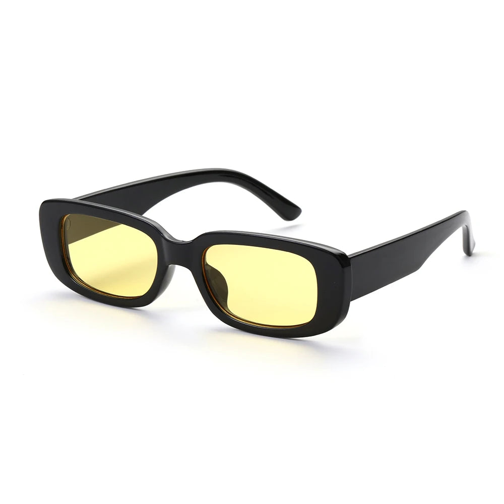 2021 New Travel Retro Women Men Hiking Sunglasses Chic Small Rectangle Sun Glasses UV 400 Black Leopard Shade Outdoor Eyewear