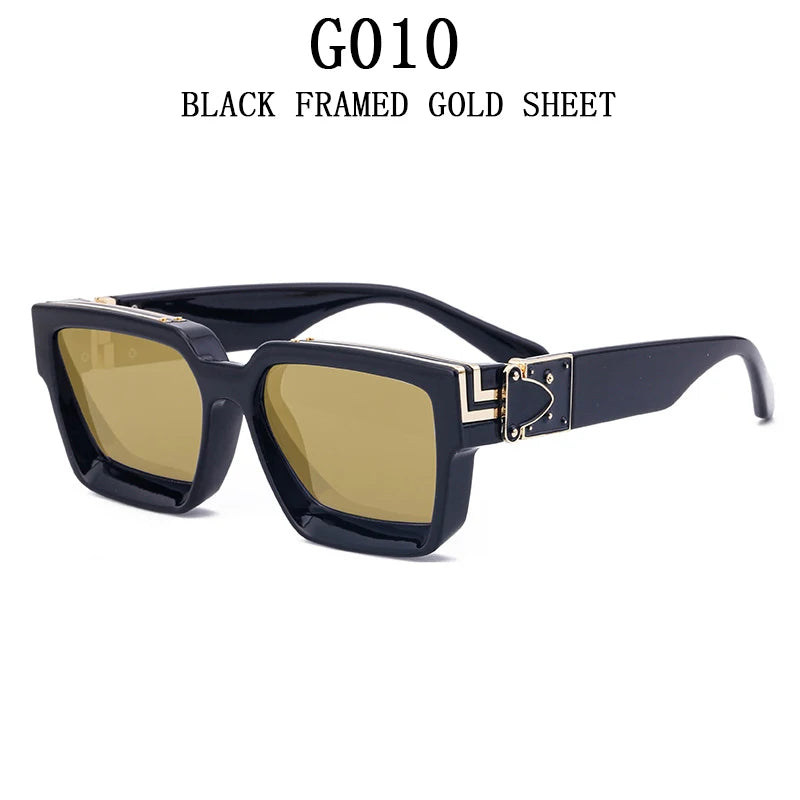 Square Oversized Millionaire Fashion Glasses Luxury Sunglasses for Men Vintage Sunglasses Women Sonnenbrille Gafas De Sol Lentes