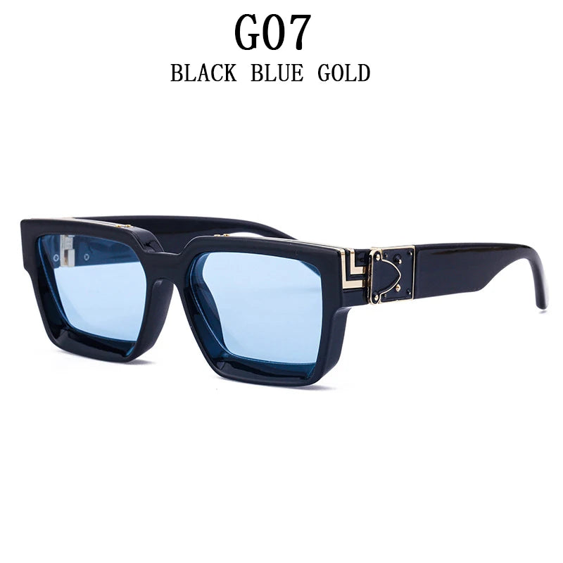 Square Oversized Millionaire Fashion Glasses Luxury Sunglasses for Men Vintage Sunglasses Women Sonnenbrille Gafas De Sol Lentes