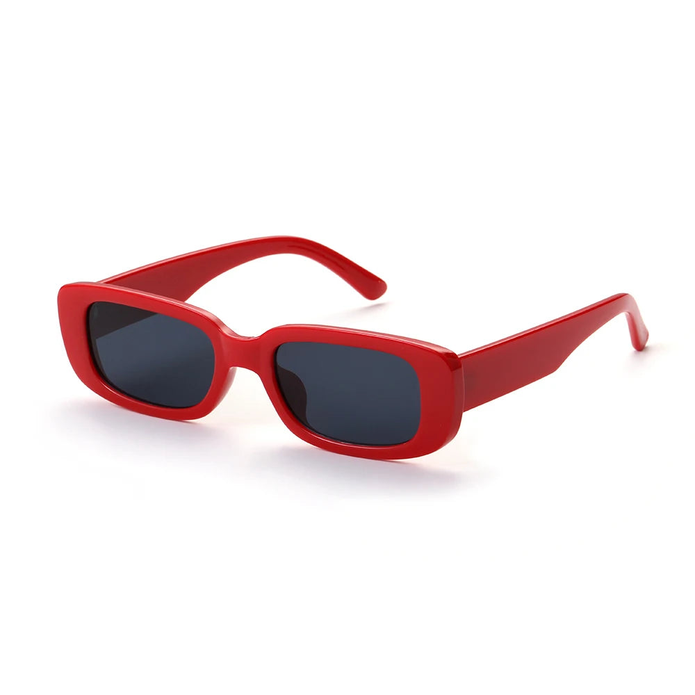 2021 New Travel Retro Women Men Hiking Sunglasses Chic Small Rectangle Sun Glasses UV 400 Black Leopard Shade Outdoor Eyewear