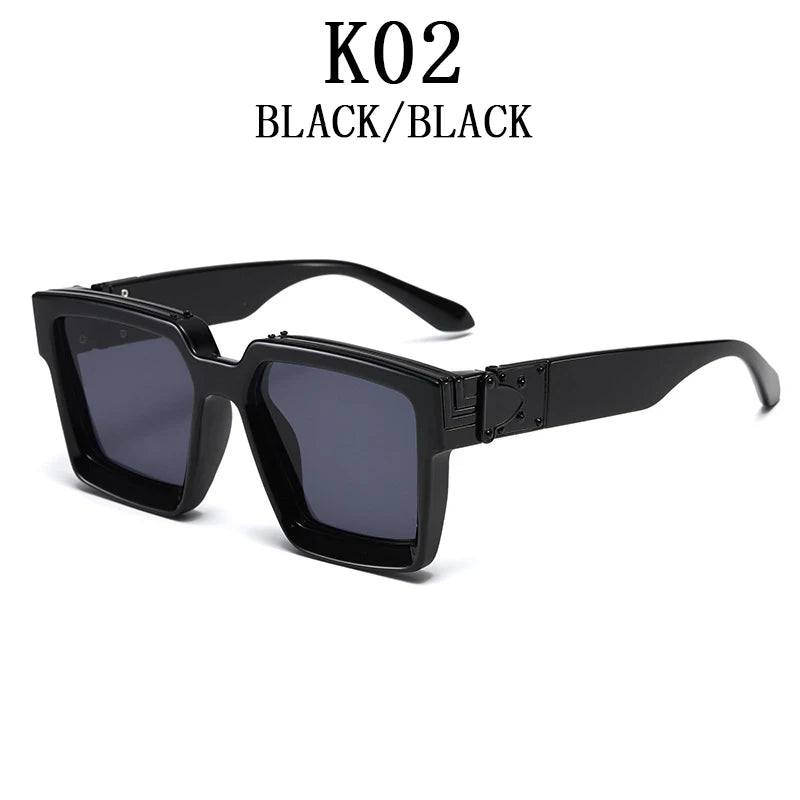 Square Oversized Millionaire Fashion Glasses Luxury Sunglasses for Men Vintage Sunglasses Women Sonnenbrille Gafas De Sol Lentes