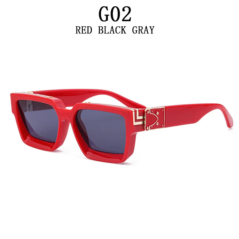 Square Oversized Millionaire Fashion Glasses Luxury Sunglasses for Men Vintage Sunglasses Women Sonnenbrille Gafas De Sol Lentes