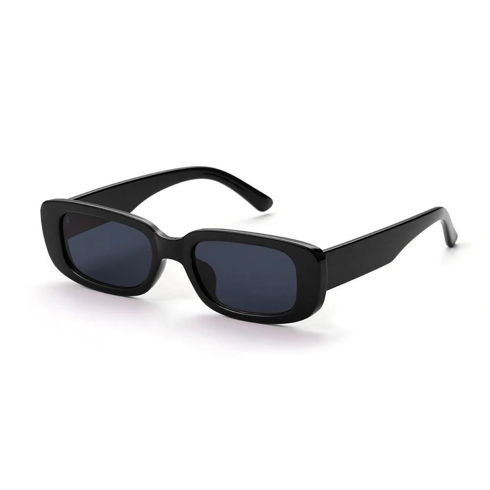 2021 New Travel Retro Women Men Hiking Sunglasses Chic Small Rectangle Sun Glasses UV 400 Black Leopard Shade Outdoor Eyewear